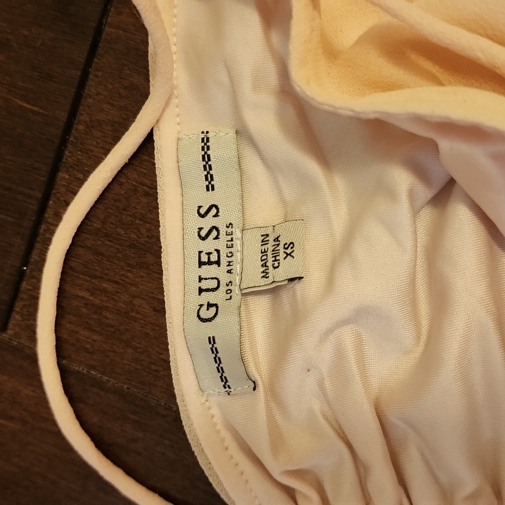 GUESS Brailyn Ruched Halter Top - Picture 2 of 7